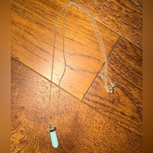 Banana Republic Factory Long Jade Pendant Necklace